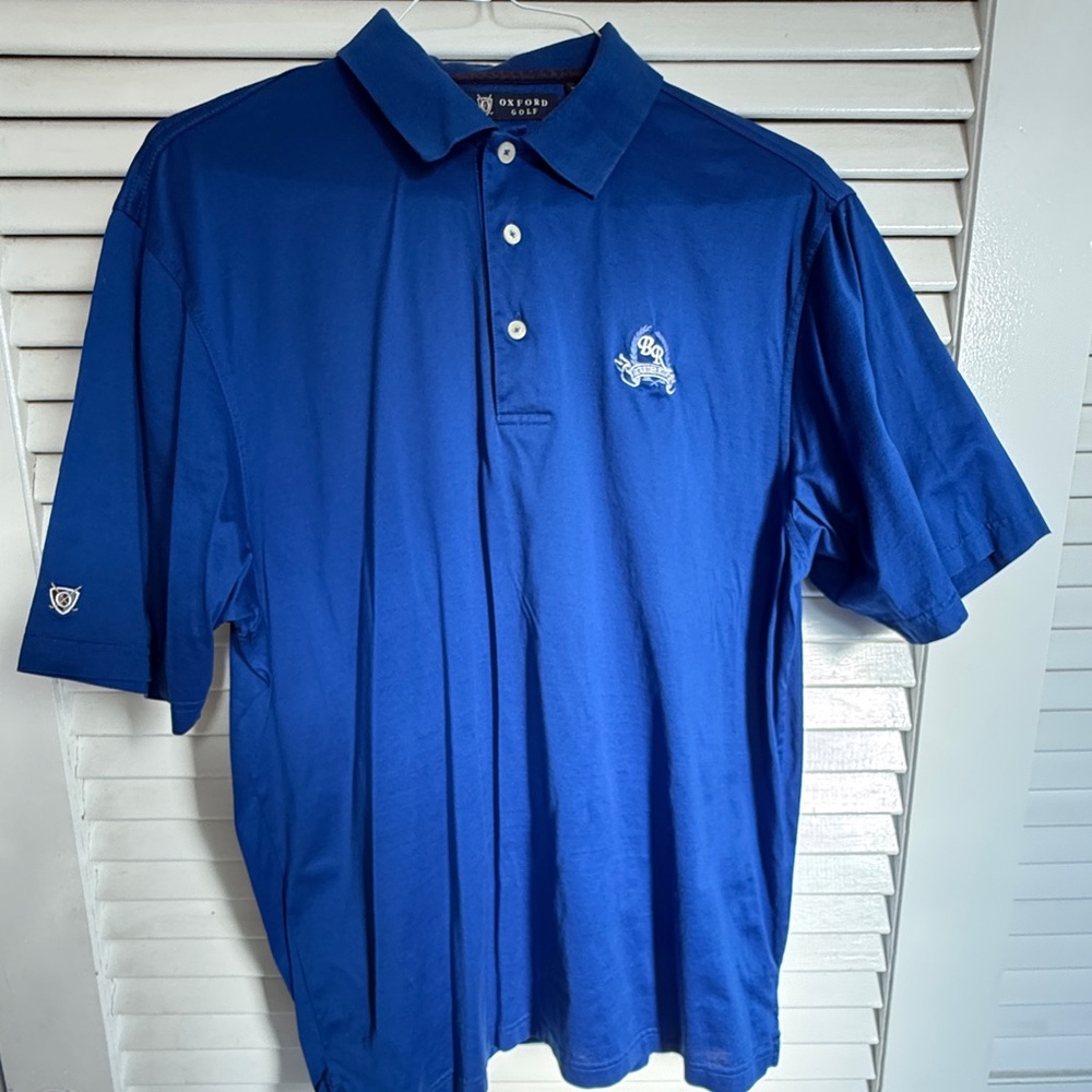 Oxford Royal Blue Men’s Cotton Polo Shirt